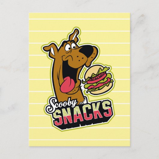 Scooby-Doo "Scooby Snacks" Logo Briefkaart (Voorkant)