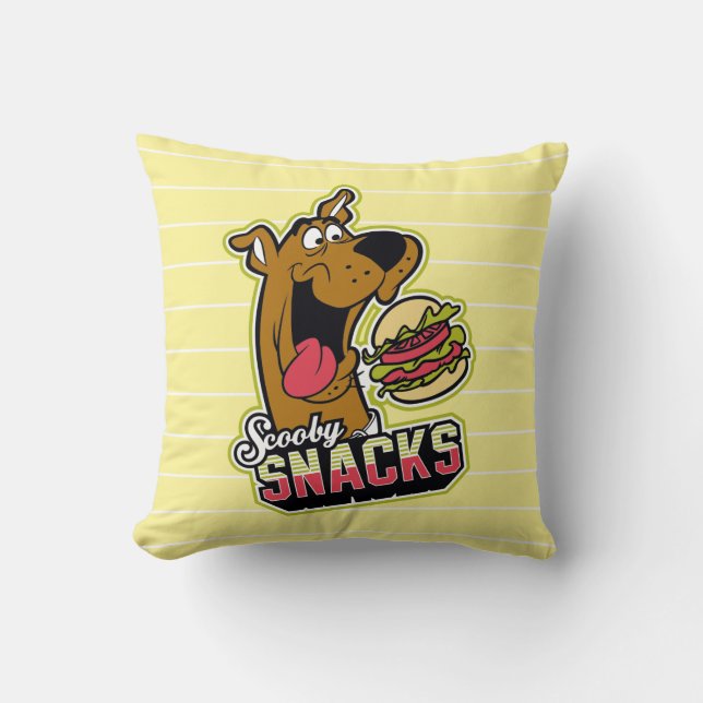 Scooby-Doo "Scooby Snacks" Logo Kussen (Voorkant)