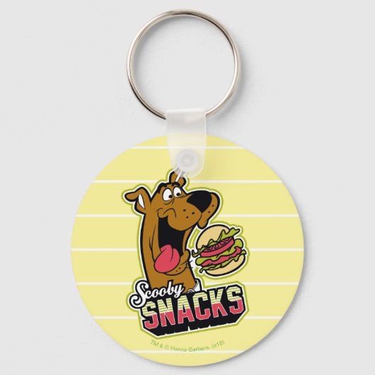 Scooby-Doo "Scooby Snacks" Logo Sleutelhanger (Voorkant)