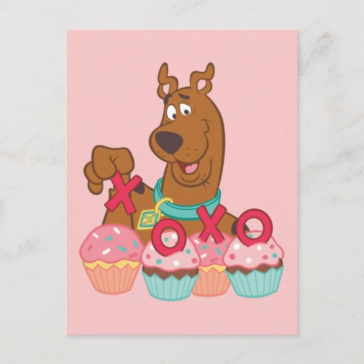 Scooby Doo - Scooby XOXO Cupcakes Briefkaart (Voorkant)