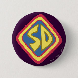 Scooby-Doo "SD"-pictogram Ronde Button 5,7 Cm