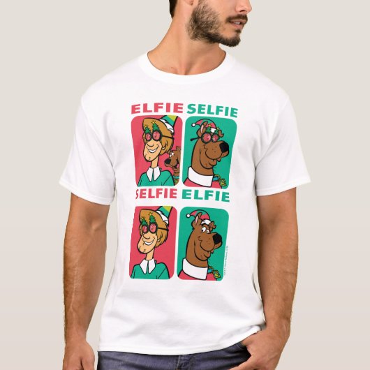 Scooby-Doo & Shaggy "Elfie Selfie" T-shirt (Voorkant)