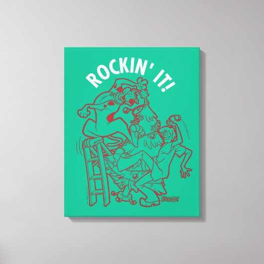 Scooby-Doo & Shaggy Rockin' It 'Round Tree' Canvas Afdruk (Voorkant)