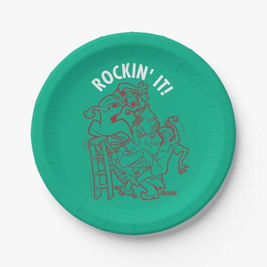 Scooby-Doo & Shaggy Rockin' It 'Round Tree' Papieren Bordje (Voorkant)