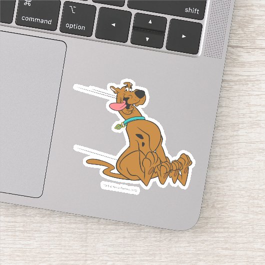 Scooby-Doo Slide With Tongue Out Sticker (Detail)