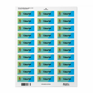Scooby-Doo Smiling Face Kinderen Etiket