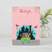 Scooby-Doo Spooktacular Baby shower Bedankt Kaart (Staand voorkant)