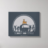 Scooby-Doo Style Tribal Van Silhouette Canvas Afdruk (Voorkant)