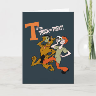 Scooby-Doo T is voor Trick or treat Kaart