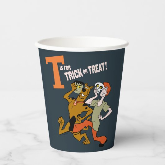 Scooby-Doo | T is voor Trick or treat Papieren Bekers (Voorkant)