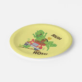 Scooby-Doo T-Rex-aanval Papieren Bordje (Gekanteld)