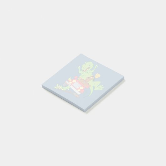 Scooby-Doo T-Rex-aanval Post-it® Notes (Schuin)