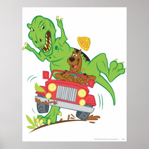 Scooby-Doo T-Rex-aanval Poster