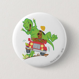 Scooby-Doo T-Rex-aanval Ronde Button 5,7 Cm