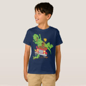 Scooby-Doo T-Rex-aanval T-shirt (Voorkant volledig)