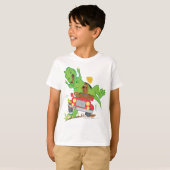 Scooby-Doo T-Rex-aanval T-shirt (Voorkant volledig)