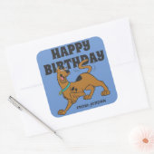 Scooby-Doo Tail Wag | Gefeliciteerd Vierkante Sticker (Envelop)