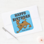 Scooby-Doo Tail Wag | Gefeliciteerd Vierkante Sticker (Envelop)