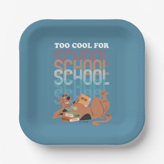 Scooby-Doo te kool voor school Papieren Bordje (Voorkant)