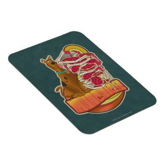 Scooby-Doo | Tegel van Pizza "Munchies" Grafisch Magneet (Rechterzijde)