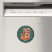 Scooby-Doo | Tegel van Pizza "Munchies" Grafisch Magneet (Insitu (Vaatwasser))