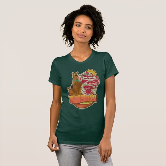 Scooby-Doo | Tegel van Pizza "Munchies" Grafisch T-shirt (Voorkant volledig)