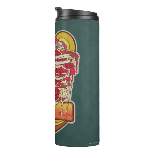 Scooby-Doo | Tegel van Pizza "Munchies" Grafisch Thermosbeker (Geroteerd rechts)