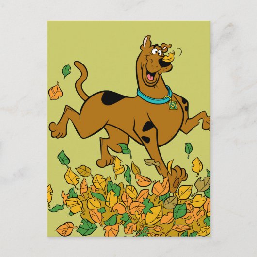 Scooby-Doo Thanksgiving Leaves Feestdagenkaart (Voorkant)