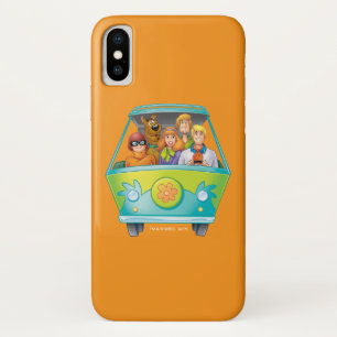 Scooby-Doo & The Gang Mystery Machine Airping iPhone X Hoesje