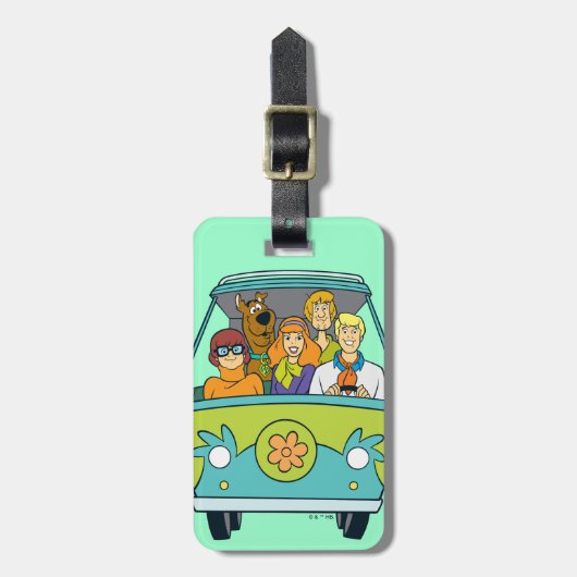 Scooby-Doo & The Gang Mystery Machine Bagagelabel (Voorkant verticaal)