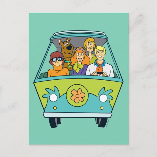 Scooby-Doo & The Gang Mystery Machine Briefkaart (Voorkant)