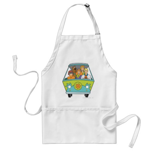 Scooby-Doo & The Gang Mystery Machine Standaard Schort (Voorkant)