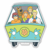 Scooby-Doo & The Gang Mystery Machine Sticker (Voorkant)