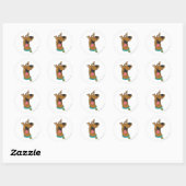 Scooby-Doo Tongue uit Ronde Sticker (Vel)