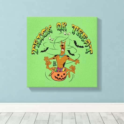 Scooby-Doo | Trick of Treat Canvas Afdruk (Insitu (Houten vloer))