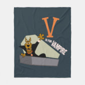 Scooby-Doo | V is voor Vampire Fleece Deken (Voorkant)