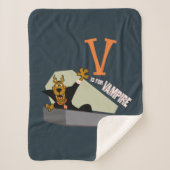 Scooby-Doo | V is voor Vampire Sherpa Deken (Voorkant)