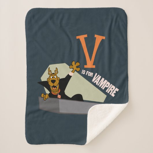 Scooby-Doo | V is voor Vampire Sherpa Deken (Voorkant)