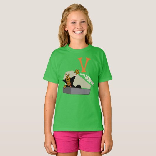 Scooby-Doo | V is voor Vampire T-shirt (Voorkant volledig)