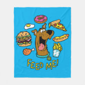Scooby-Doo voedt me! Fleece Deken (Voorkant)