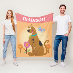 Scooby-doo volgend op vlinder fleece deken