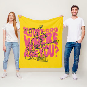 Scooby-Doo waar ben je Punk gitaarriff Fleece Deken