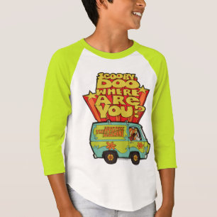 Scooby-Doo "Waar ben je?" Retro Cartoon Van T-shirt