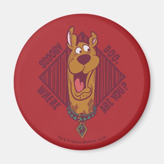 Scooby-Doo waar je stammenafbeelding bent Magneet (Voorkant)