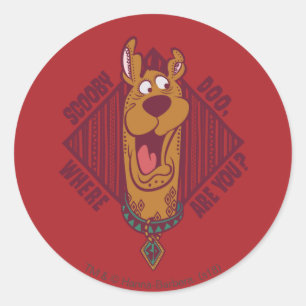 Scooby-Doo waar je stammenafbeelding bent Ronde Sticker