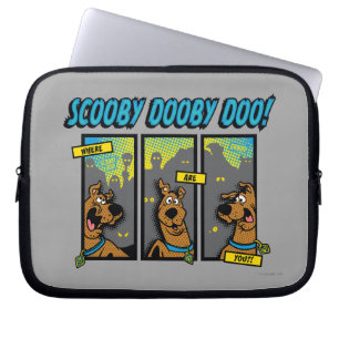 Scooby-doo waar u komische panelen bent laptop sleeve
