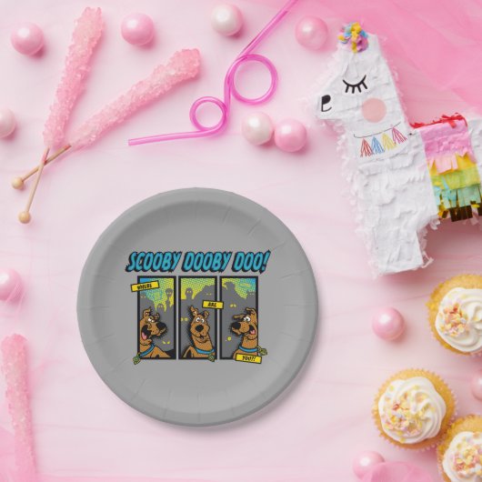 Scooby-Doo waar zijn jullie komische panelen? Papieren Bordje (Feest)