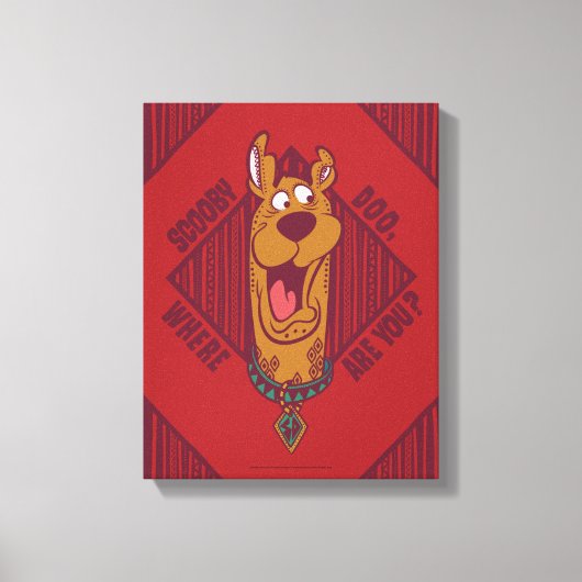 Scooby-doo waar zijn jullie stammenafbeeldingen? canvas afdruk (Voorkant)