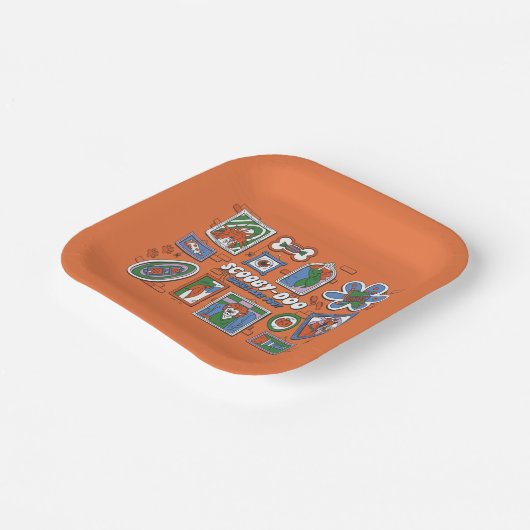 Scooby-Doo Wall of Halloween Picture Frames Papieren Bordje (Gebogen)