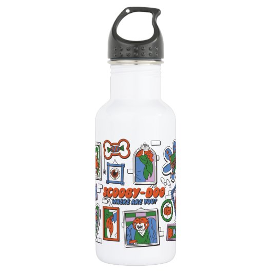 Scooby-Doo Wall of Halloween Picture Frames Waterfles (Voorkant)